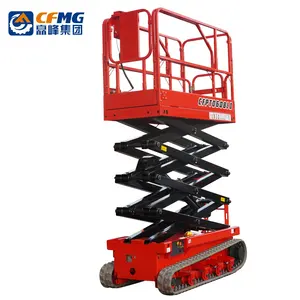 Factory direct sale 6m hydraulic off road mobile aerial working platform scissor lift price