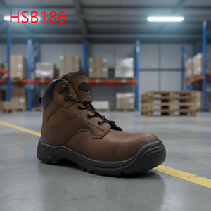 Botas de Seguridad Industriales LXG, Modelo Hua Singh Vintage, con Puntera de Acero, Cuero de Grano Completo Aceitado, Calzado de Protección Industrial HSB186 - Product Image 6