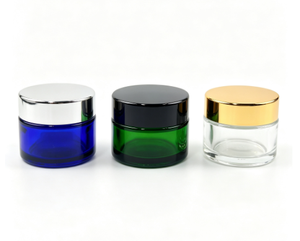 Wholesale Skincare Packaging Amber <b>Glass</b> <b>Jars</b>, Empty Face Body Cream Containers <b>with</b> <b>Lids</b>, Multiple Sizes 5g to 100g - Product Image 6