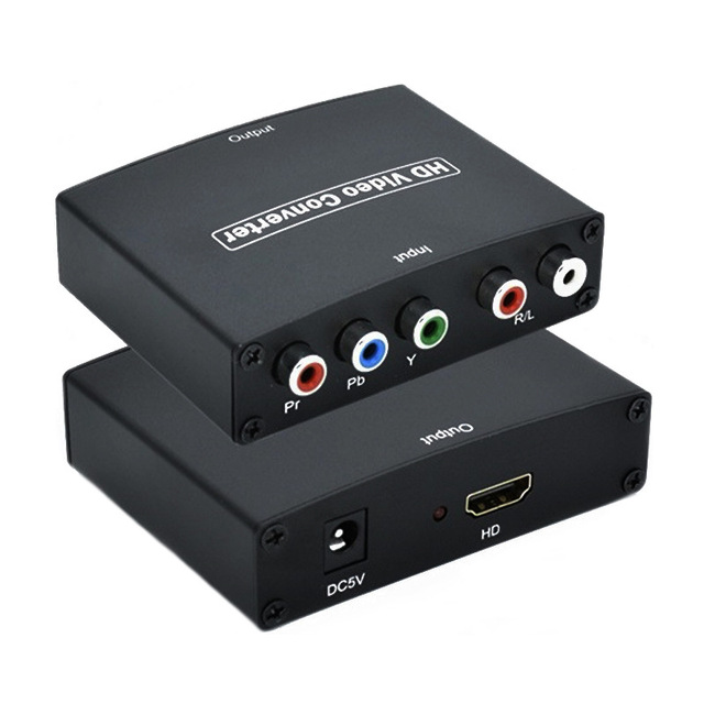 YPbPr to HDMI Converter Component to HDMI Adapter+R/L 5RCA RGB to HDMI Video Audio Converter Adapter