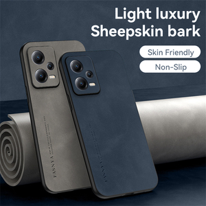 Funda de Cuero PU para <span class=keywords><strong>Redmi</strong></span> Note 12 5G, Funda Trasera de Piel de Oveja, Borde Suave, Funda para Móvil - Product Image 2