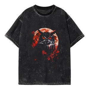 T-shirts unisexes pour hommes, surdimensionnés, 100% coton, imprimé graphique, manches courtes, col rond, lavés, respirants, streetwear - Product Image 2
