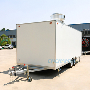 รถพ่วงขายอาหารเคลื่อนที่สแตนเลส Chammp พร้อมอุปกรณ์ครัวครบครัน บริการบาร์บีคิว อาหารจานด่วน ไอศกรีม และขนมหวาน สำหรับใช้งานกลางแจ้ง - Product Image 2