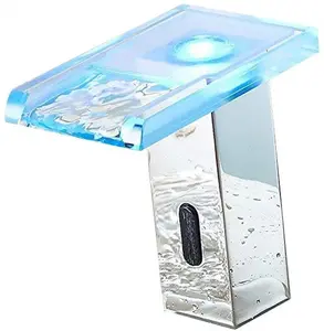 Beelee 水动力 LED 面盆水龙头自动瀑布传感器水龙头