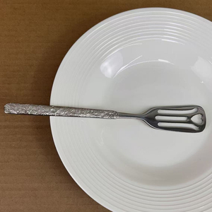 DF419 Espátula Pequeña para Freír Huevos con Textura de Meteorito, Acero Inoxidable 18/10, Utensilio de Cocina para Sashimi - Product Image 4