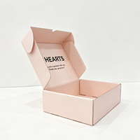 Quantité minimale de commande de 500 pièces, boîte en carton ondulé kraft personnalisée pour l'envoi postal avec logo en estampe argentée