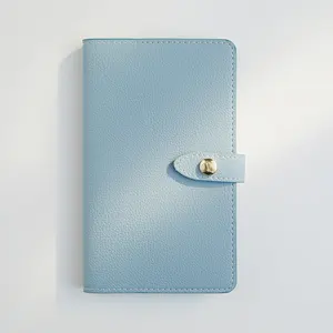 LABON-Mini Libreta de bolsillo con hebilla B6, portátil, PU, suave, extraíble, a prueba de agua