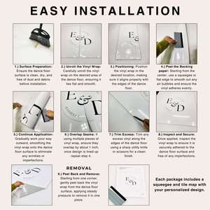 Custom Dance Floor <b>Wrap</b> Wedding Decor Floor <b>Wrap</b> Bride Groom Self Stick Dance Floor Vinyl Decal - Product Image 4