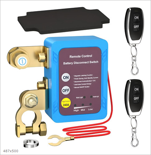 Automotive Car Battery Anti-theft Power-off Protection Switch 12V24V240A Leak Proof Anti Loss Remote Key Connector Terminal