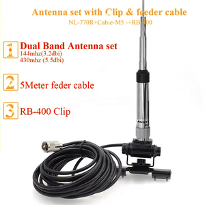 เสาอากาศรถยนต์แบบสองย่านความถี่ VHF/UHF 144/430MHz พร้อมขั้วต่อ PL259 สำหรับใช้งานในยานพาหนะ - Product Image 1