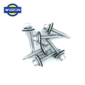 Wugeon cabeza hexagonal autoperforante roscado Metal acero sándwich paneles techo tornillo autorroscante con arandelas - Product Image 3