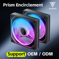 Ventilateur de refroidissement pour boîtier d'ordinateur XINMAI Gaming PC RGB Infinity Mirror Fan PWM ARGB 120mm DIY, silencieux, pour châssis de PC de jeu OEM