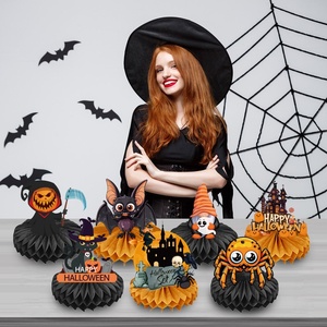 Decoración <span class=keywords><strong>de</strong></span> Halloween, Festival <span class=keywords><strong>de</strong></span> los Fantasmas, Fiesta <span class=keywords><strong>de</strong></span> Navidad, Calabaza, Araña, Panal 3D, Adorno Colgante <span class=keywords><strong>de</strong></span> Panal para Fiesta <span class=keywords><strong>de</strong></span> Halloween - Product Image 5