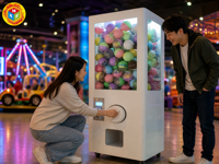 Machine Gacha à vendre, empreinte compacte 55x50x160 cm, vente en gros directe usine