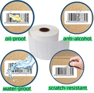 Muestra Gratuita de Etiquetas Adhesivas de Papel Térmico Personalizadas en Blanco, Resistentes al Agua, de 2x1 y 4x2 Pulgadas, en Rollo, para Códigos de Barras - Product Image 5