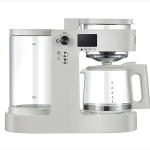 Machine à café et à thé multifonctionnelle manuelle en acier inoxydable avec filtre, portable, semi-automatique pour la maison et le bureau - Product Image 2