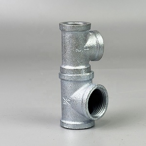 Industry Gi Pipe Fitting Herramientas de plomería Hot Galvanized Maleable Iron Pipe Fitting Tee - Product Image 4