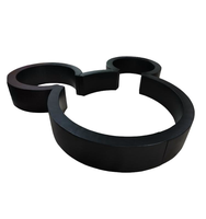 Piscine à balles souple personnalisée en forme de Mickey, piscine à balles sensorielle en mousse blanche beige pour la location et l'engagement pour les fêtes et événements des tout-petits et des enfants