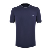 T-shirt 100% coton de couleur unie pour homme, haut décontracté et personnalisé de grande taille