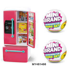 <span class=keywords><strong>Giocattolo</strong></span> Sorpresa per Casa delle Bambole, Mini Frigorifero Simulato, Piccolo <span class=keywords><strong>Frigo</strong></span> in Plastica, <span class=keywords><strong>Giocattolo</strong></span> con Effetto Fuoco, Blind Box con Palline Alimentari - Product Image 2