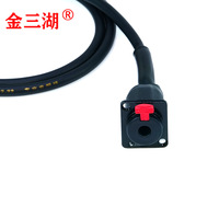 Kabel Audio Tiga Inti Besar Bebas Oksigen Stereo 635Mm Perempuan 65Mm Ekstensi Laki-laki PVC Saluran Ganda Berlapis Emas Asli
