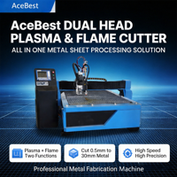 Machine de découpe plasma pour fer, découpeuse CNC robuste, équipement industriel portable, système de fabrication de tôles d'acier