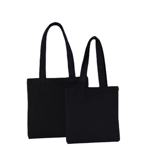 Sac en coton personnalisé avec logo imprimé, grande capacité, sac fourre-tout en toile blanche avec poche et fermeture éclair - Product Image 1