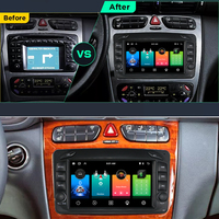 LELV Android 13 Radio de coche reproductor de vídeo 2DIN Audio para Mercedes Benz Clk W209 W203 W463 W208 Android Auto Wif Carplay Multimedia