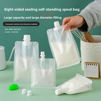 Pochette souple personnalisée à bec verseur, en PE, pour jus, café, bière, soupe et autres liquides alimentaires