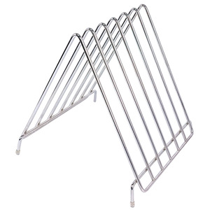 Stainless Steel Cutting Board Rack Multi Purpose <b>Pot</b> <b>Lid</b> Holder Baking Utensil Stand L Size With Stand - Product Image 5