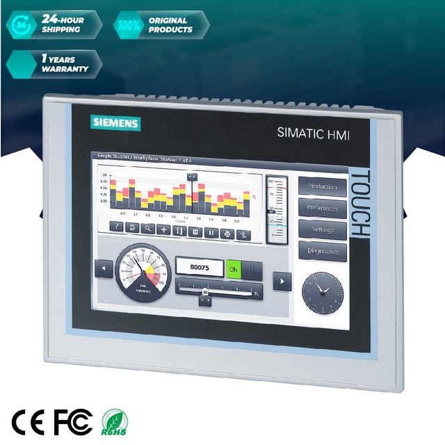 100% New Original 6AV2 124-0GC01-0AX0 HMI Touch Screen Panel SIMATIC HMI TP700 Comfort 7 Inch Display TFT 6AV2124-0GC01-0AX0