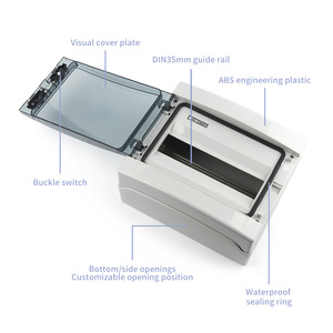 Scatola di giunzione DIY GO HA-4/8/12/18/24 Way IP65 per esterno impermeabile custodia elettrica PV sistema di distribuzione AC/DC - Product Image 3