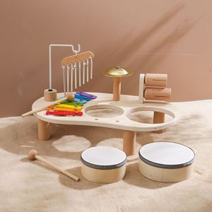 Unisex durevole legno PE musicale Stand Set di rumore multifunzionale <span class=keywords><strong>Makers</strong></span> per bambini allegria Stand Set giocattoli musicali - Product Image 2