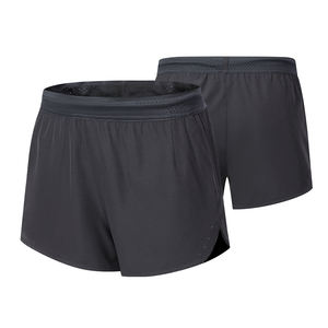 Pantalones cortos deportivos para hombre estirables de secado rápido para sesiones de cardio con bolsillos con cremallera - Product Image 2