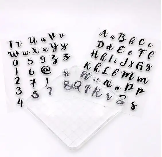 Molde de letras do alfabeto para bolo, estampa pegajosa, cortador de biscoito, ferramentas de decoração, fondant