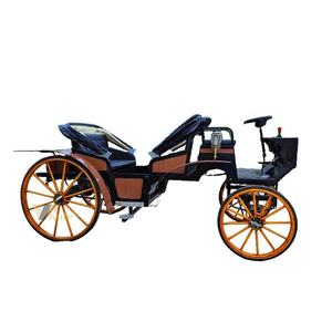 Charrette médiévale à chevaux pour balades en parc, calèche de musée antique, calèche de gitan pour marathon, calèche classique à chevaux à vendre - Product Image 1