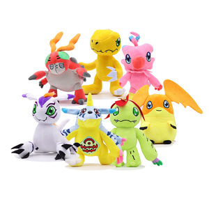 Großhandel <span class=keywords><strong>Agumon</strong></span> Palmon Patamon Piyomon Pukamon Gomamon Chibimon Tentomon 20CM Plüschpuppe Stofftier - Product Image 1