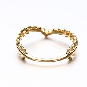 แหวนนิ้วข้อต่อรูปขนนก ชุบโรเดียม ชุบทอง 18K เงินแท้ 925 สำหรับงานแต่งงานและงานปาร์ตี้ - Product Image 3