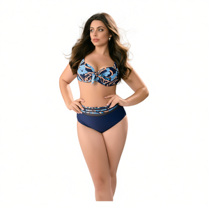 ชุดว่ายน้ำวันพีซขนาดพลัสไซส์ ควบคุมสัดส่วนหน้าท้อง ชุดชายหาดแบบอนุรักษ์นิยม เซ็กซี่ โมโนกินี ชุดว่ายน้ำ BZ77058 - Product Image 2