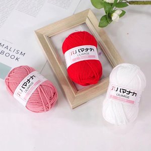 Kit Fai-da-Te per Uncinetto: Filato in Cotone Pettinato 25g per Sciarpe, Cappelli, Maglioni e Borse - Filato 4 Fili 100% Cotone <span class=keywords><strong>Latte</strong></span> per Lavori a Mano - Product Image 2