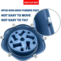Bol d'alimentation lente interactif AMZ pour chien, anti-glouton, anti-ballonnements, pour une alimentation saine et lente
