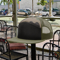 Richardson 168 7-Panel Trucker Hat Wholesale Private Label Logo brodé personnalisé à bord plat Mesh Snap Back Casquette de baseball Fishing