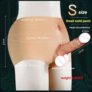 Bestseller Tragbarer <span class=keywords><strong>Dildo</strong></span>-Slip aus Silikon Weiches Penis-Spielzeug für Männer und Frauen Lesbisches Masturbations-Tool - Product Image 2