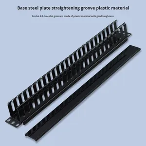 24-Port 48-way nhựa quản lý cáp <span class=keywords><strong>rack</strong></span> 1U Mạng Cáp tổ chức khay nhà máy trực tiếp bán cho Viễn Thông - Product Image 4