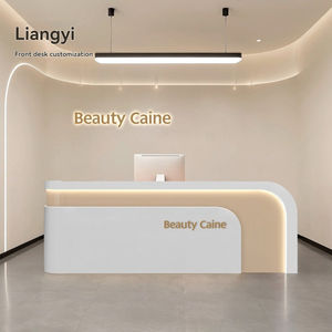 مكتب استقبال لطاولة الصراف المنحنية لصالونات التجميل وعيادات الأسنان ومؤسسات التدريب على الفن/الرقص مكاتب أمامية للشركات - Product Image 2