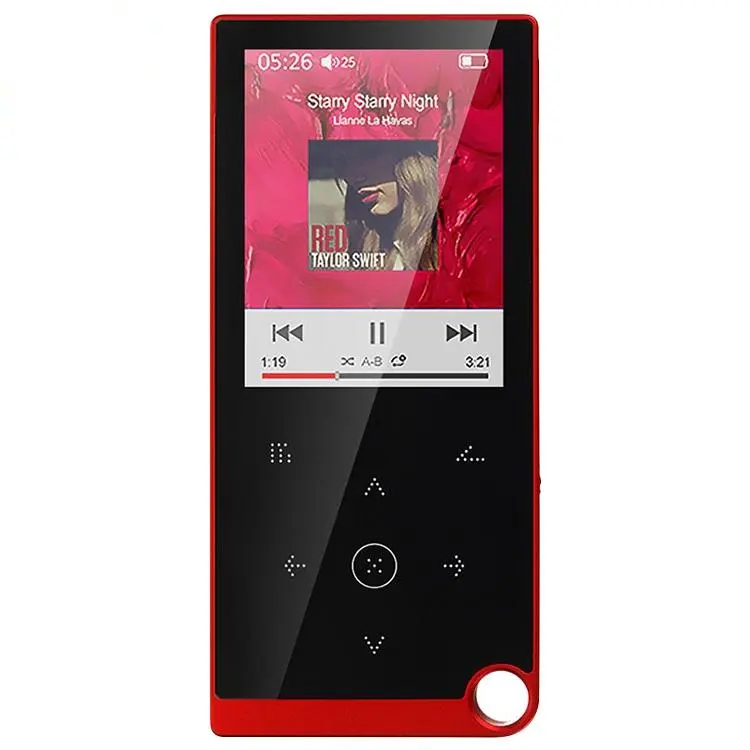 Vente chaude Numérique E05 2.4 pouces Tactile-Bouton MP4 / MP3 Sans Perte Musique Lecteur 16GB