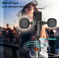 Nouveau support de caméra d'action Q13 sans fil pour smartphones Android et iOS 5.2, avec suivi du visage et contrôle gestuel, idéal pour les perches à selfie