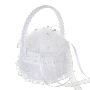 Rustikale Hochzeitsringbox für Eheversprechen, cremefarbenes Stoff-Ringkissen als Alternative, quadratische Schatulle für Braut und Bräutigam, zur Aufbewahrung und Dekoration - Product Image 6