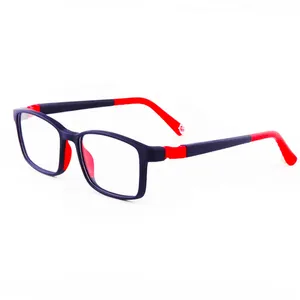 Lunettes de lecture de sport pliables sans vis TR90 Silicone Safe Kids Lunettes Lunettes Montures avec bras flexibles