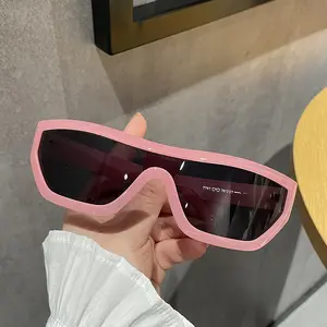 Cross-border new sunglasses fashion outdoor full-frame sunglasses export futuristic sunglasses